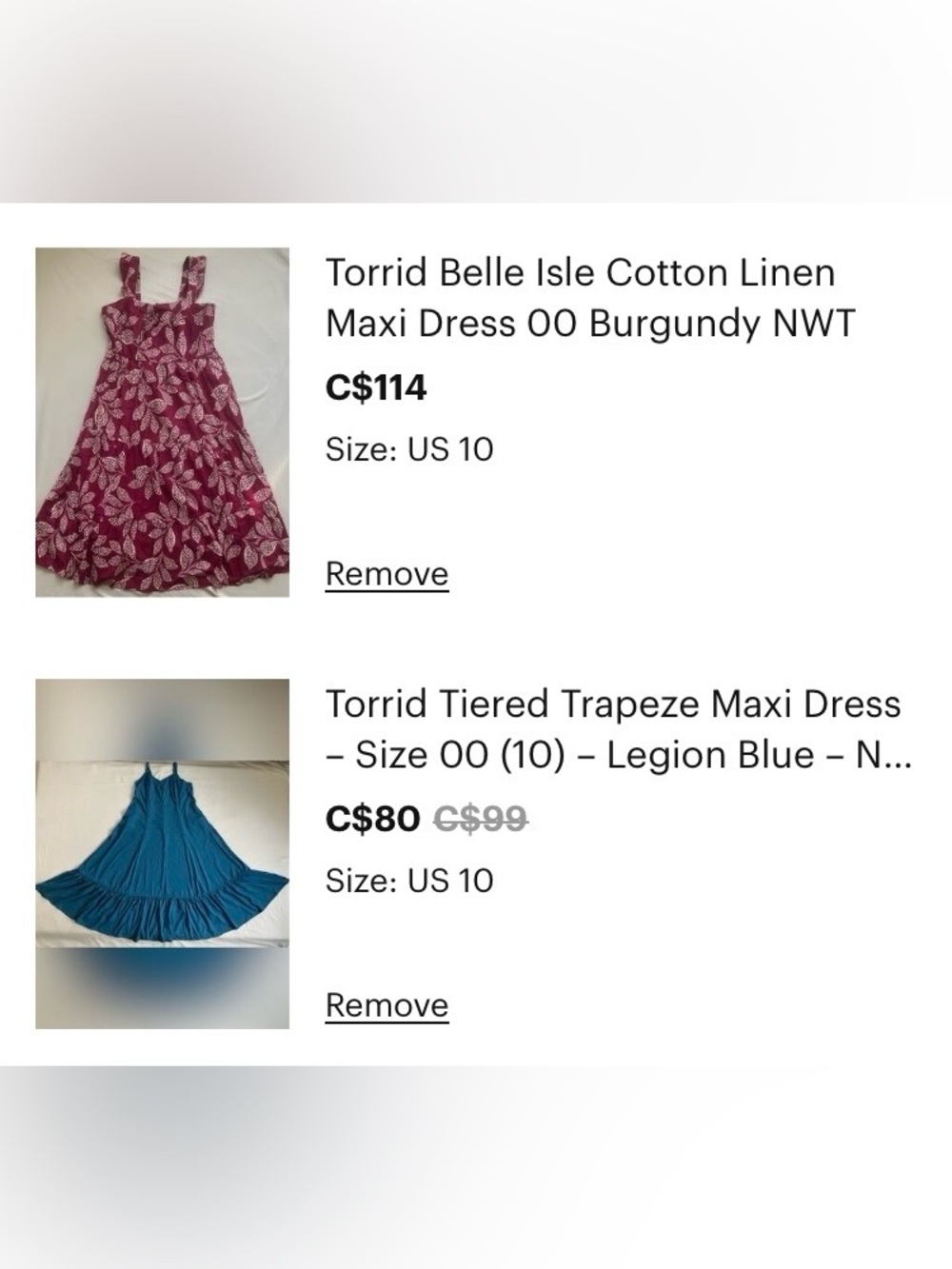 2 Torrid Maxi Dress Bundle for Closet Clear Out Sale Free Shipping!